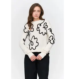 24COLOURS WHITE SWEATER