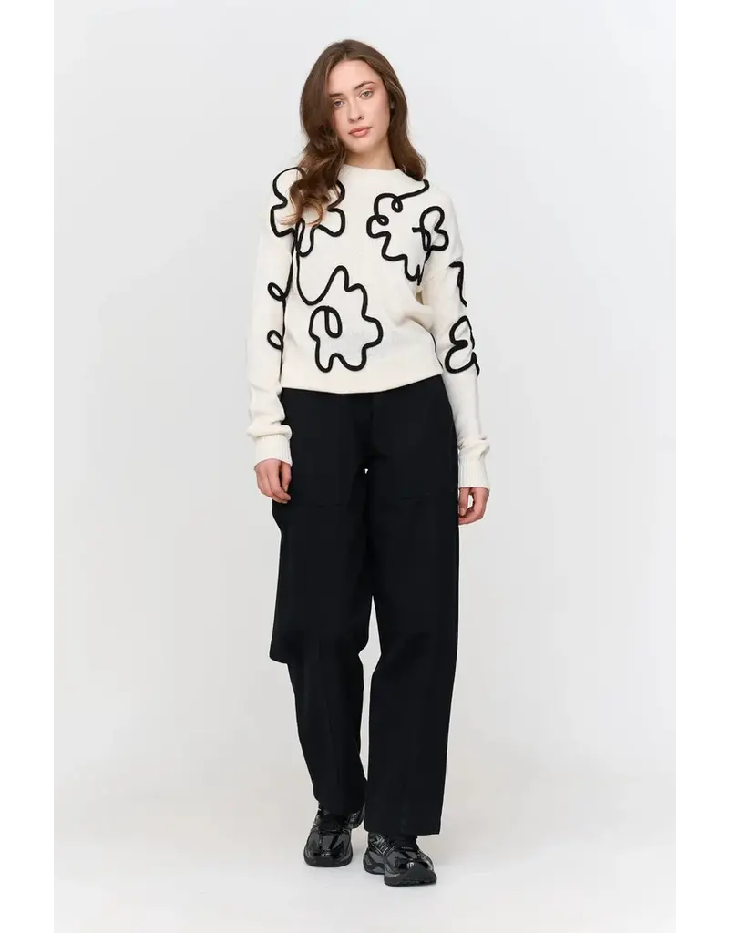 24COLOURS WHITE SWEATER