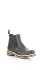 BOS & CO CAMERON ESPRESSO LEATHER BOOTIE