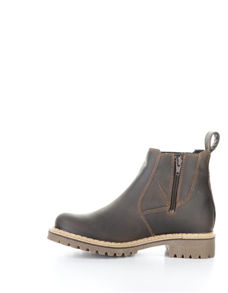 BOS & CO CAMERON ESPRESSO LEATHER BOOTIE