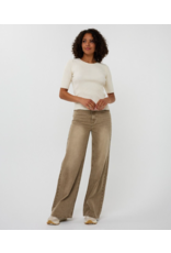 COTTON WIDE LEG DENIM - CARAMEL