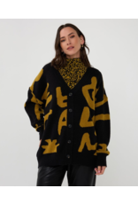 OVERSIZED LETTER CARDIGAN