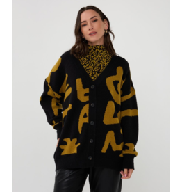 OVERSIZED LETTER CARDIGAN