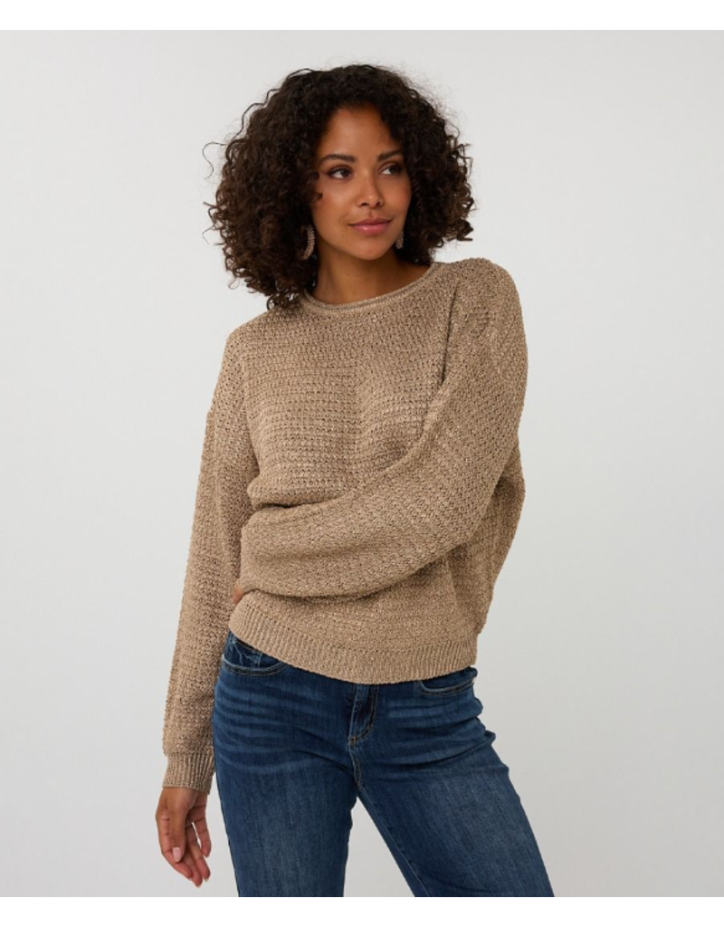 OVERSIZED GOLD LUREX SWEATER