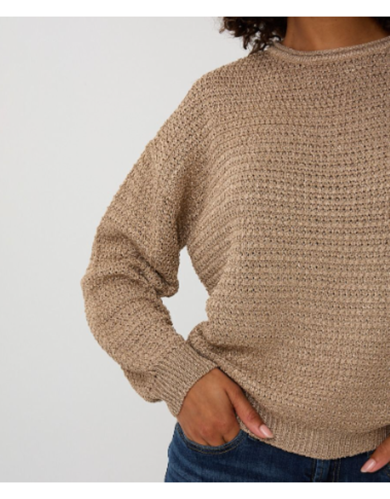 OVERSIZED GOLD LUREX SWEATER