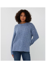 RIBBED SWEATER W. SILVER LUREX