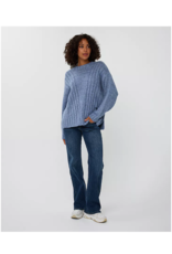 RIBBED SWEATER W. SILVER LUREX