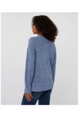 RIBBED SWEATER W. SILVER LUREX