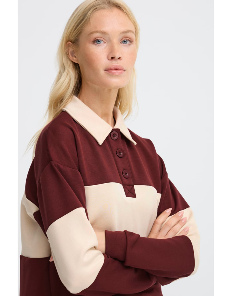 B YOUNG PUSTI CONTRAST POLO