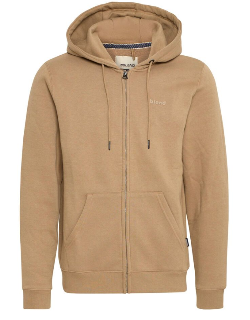 BLEND DOWNTON FULL ZIP SWEATER - COTTON BLEND