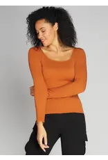 C'EST MOI SQUARE NECK RIB SEAMLESS TOP - ONE SIZE