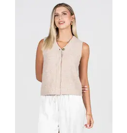 C'EST MOI HIDDEN BUTTON SWEATER VEST