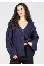 C'EST MOI CHUNKY CABLE KNIT CARDIGAN