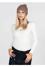 C'EST MOI FUZZY RIBBED BEANIE