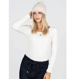 C'EST MOI FUZZY RIBBED BEANIE