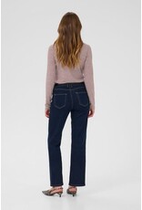 CULTURE ALEXANDRA L/S TOP BORDEAUX STRIPE