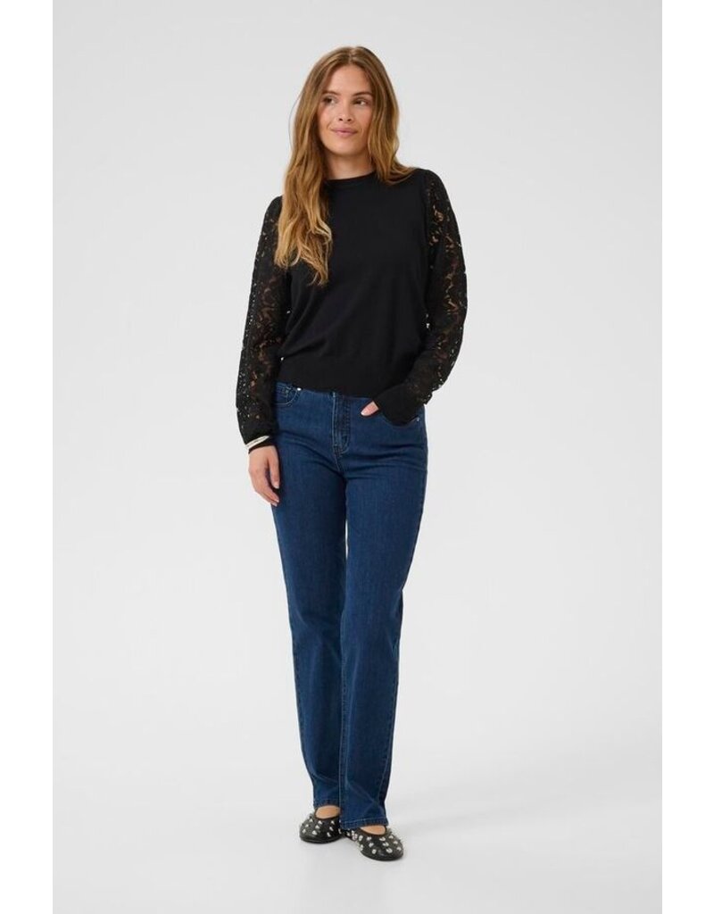 CULTURE ANNE MARIE LACE KNIT TOP