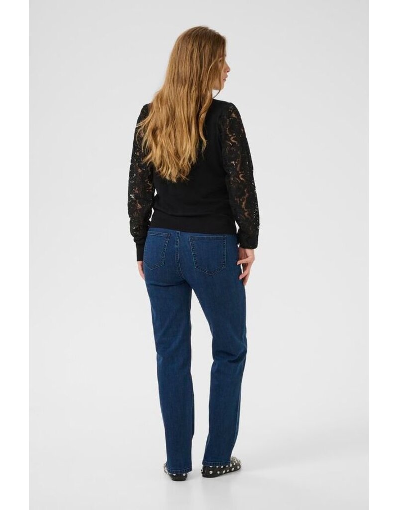 CULTURE ANNE MARIE LACE KNIT TOP