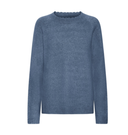 KANVA SWEATER SCALOP NECK BERLING SEA