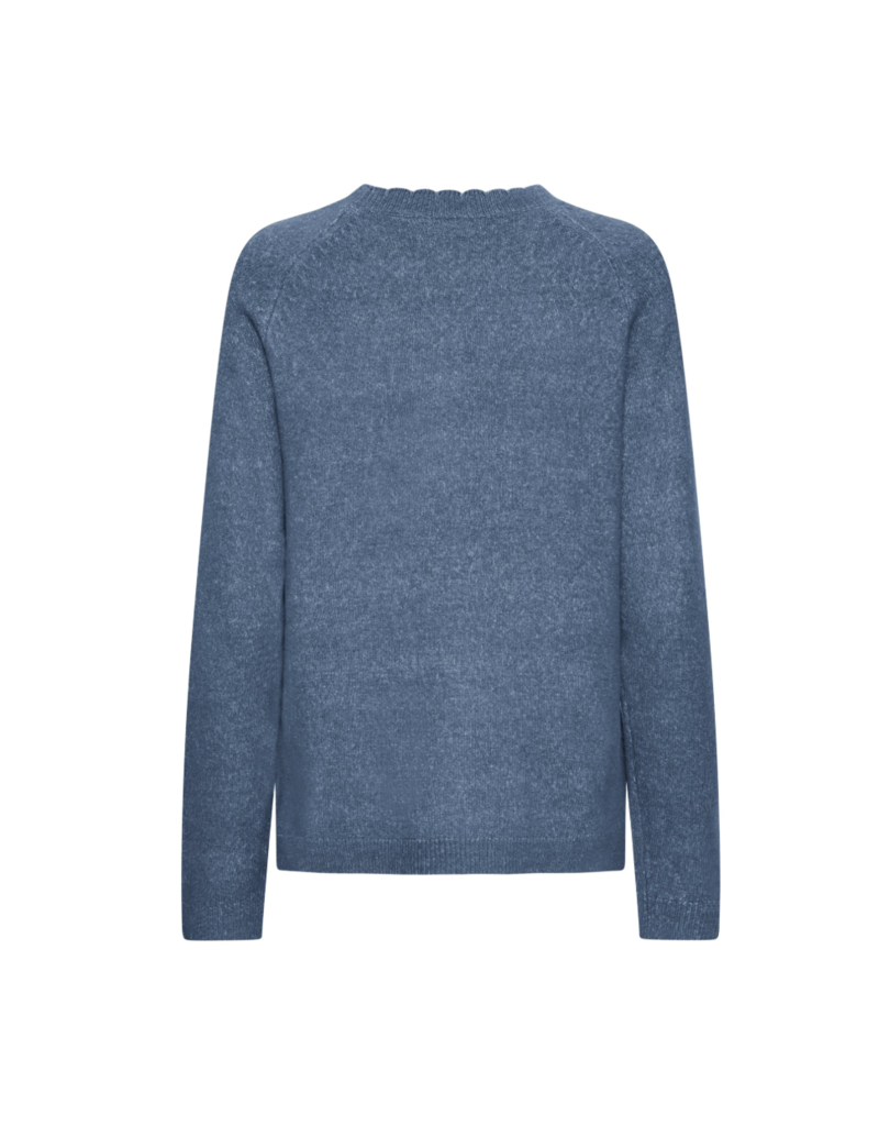 KANVA SWEATER SCALOP NECK BERLING SEA