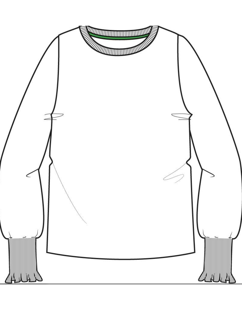 ATINKA SWEATER CREW NECK BLACK - COTTON BLEND