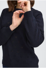 ATALIN  SWEATER CREW NECK NIGHT SKY - COTTON BLEND
