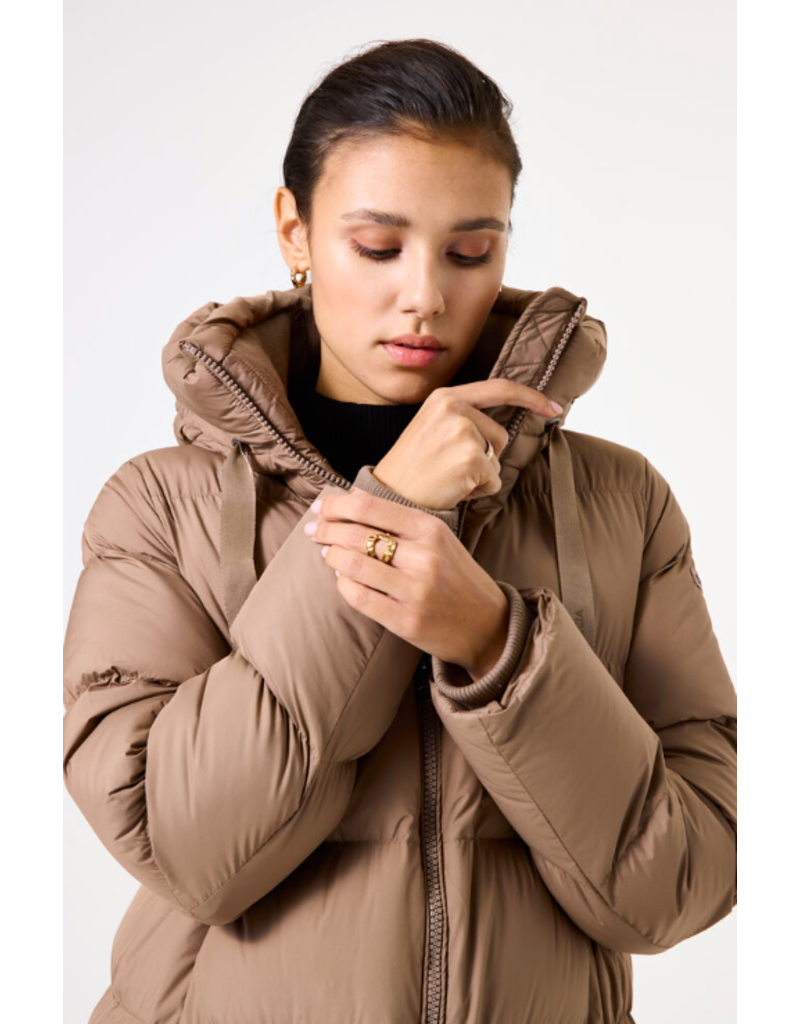 WOMENS PARKA - WATER REPELLENT - WINTER TAUPE