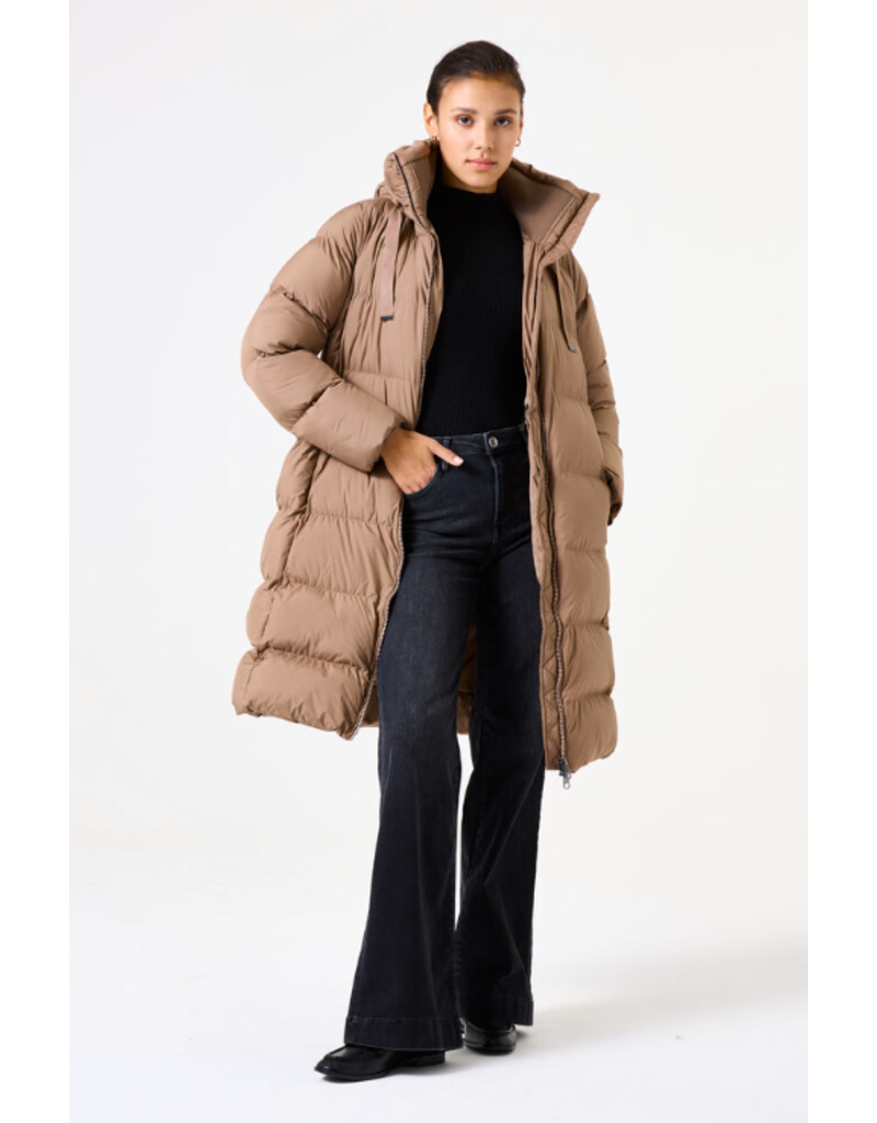 WOMENS PARKA - WATER REPELLENT - WINTER TAUPE