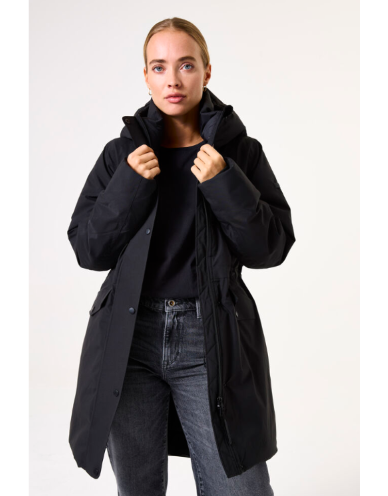 WOMENS PARKA - WATERPROOF - BLACK