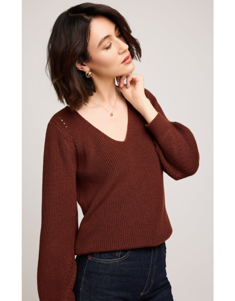 GENTLE FAWN HAILEY SWEATER- MAHOGANY