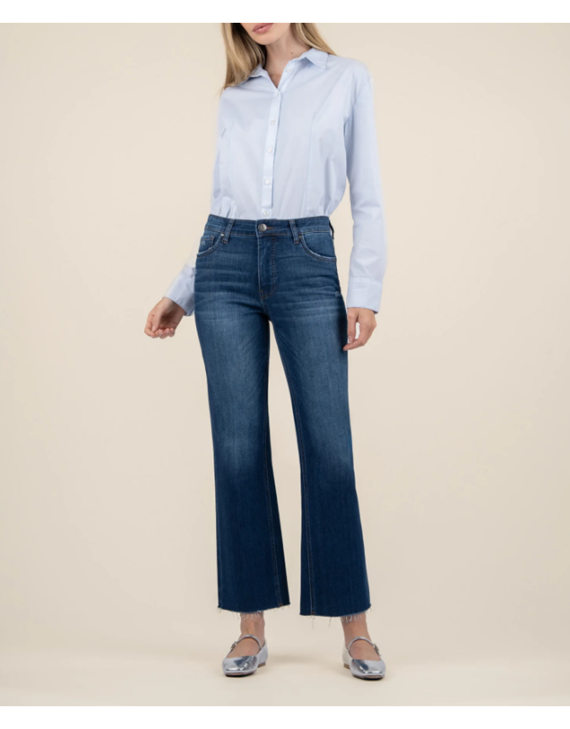 KUT KELSEY ANKLE FLAIR JEAN - ROYAL