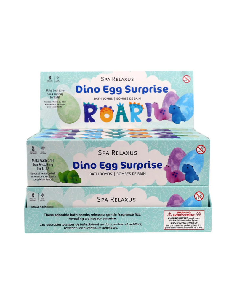 DINO EGG SURPRISE BATH BOMBS 3PC