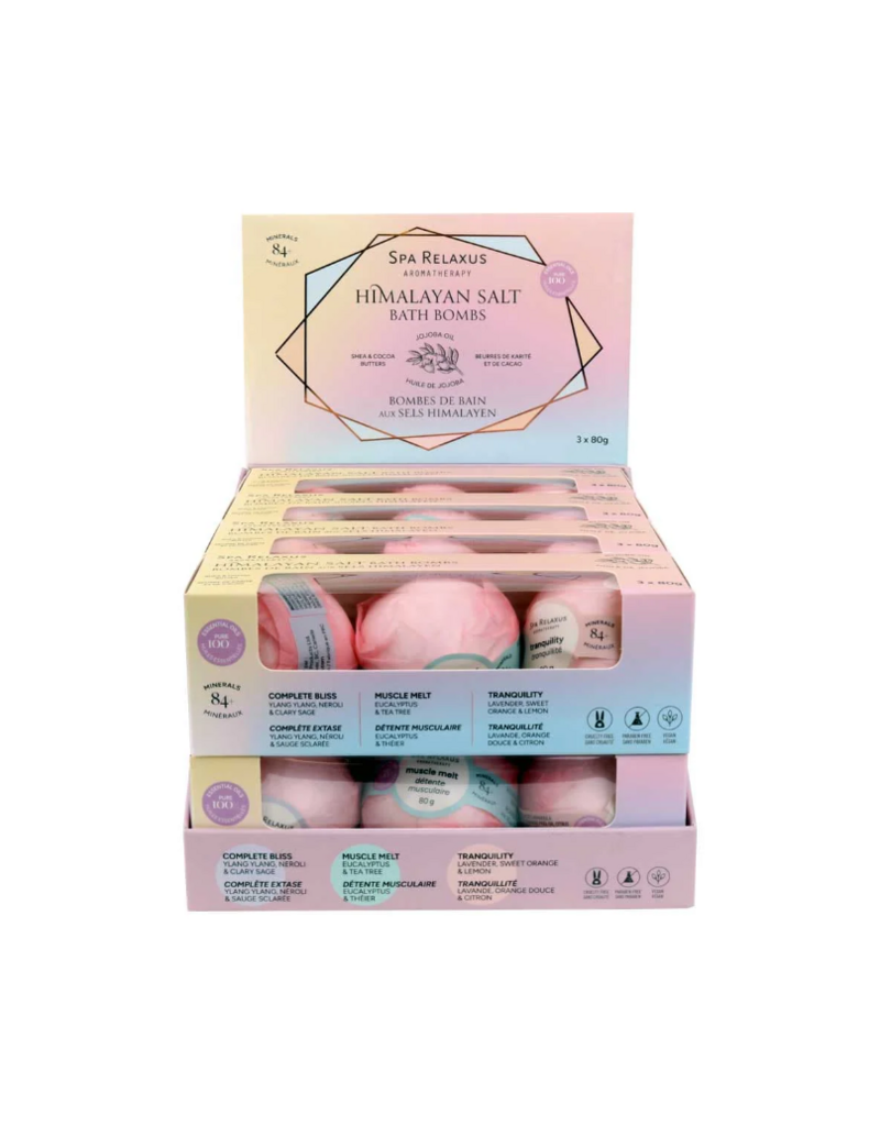 HIMALAYAN SALT BATH BOMBS 3PK