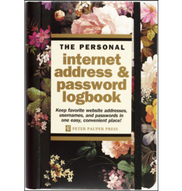 INTERNET LOG BOOK MIDNIGHT FLORAL