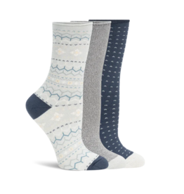 3PK PILLOW POLYTAM CREW SOCKS