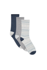 3PK PILLOW POLYTAM CREW SOCKS