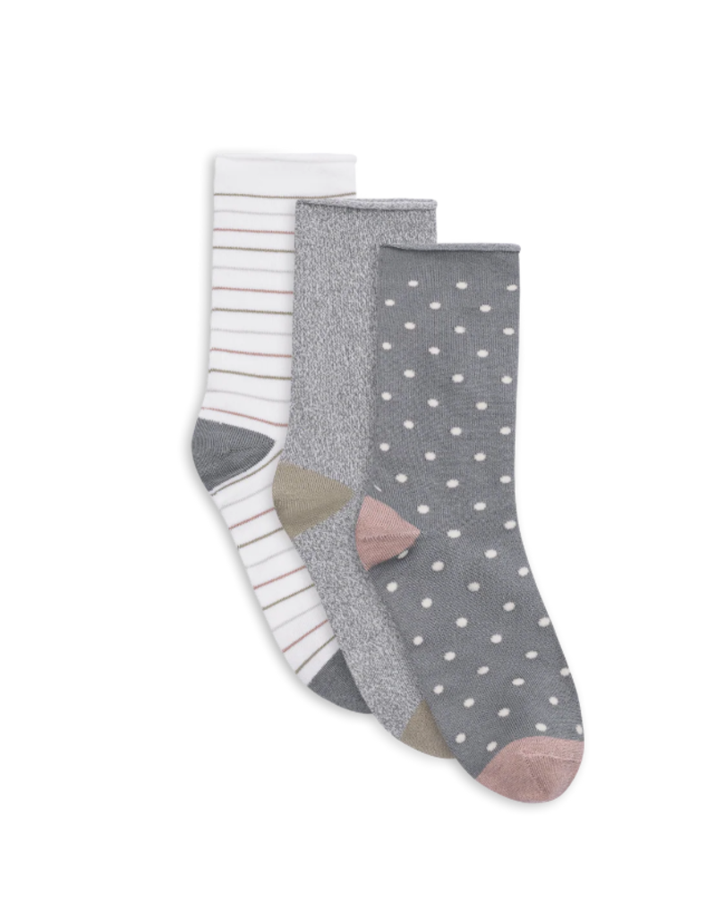 3PK PILLOW POLYTAM CREW SOCKS