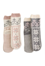 SNOWFALL SLIPPER SOCKS - ONE SIZE