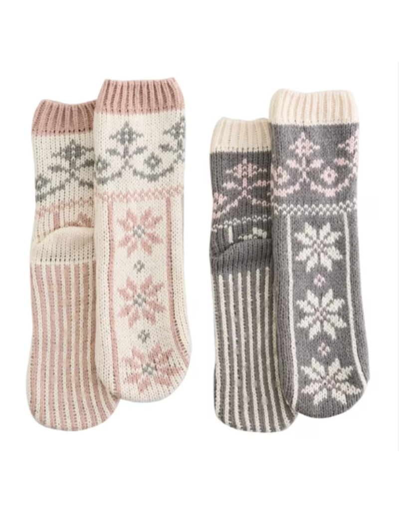 SNOWFALL SLIPPER SOCKS - ONE SIZE