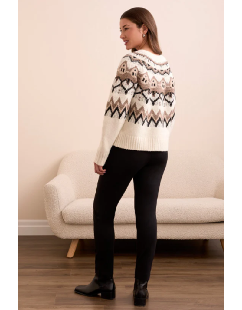 TRIBAL L/S BUTTON FRONT SWEATER CARDIGAN