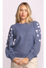 REVELLO HEART DETAIL SWEATER