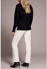 TRIBAL TURTLENECK HIGH LOW SWEATER W. GLITTER