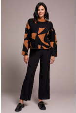 TRIBAL L/S MOCK NECK SWEATER W. POCKETS