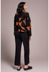 TRIBAL L/S MOCK NECK SWEATER W. POCKETS