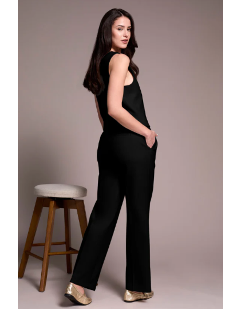 TRIBAL HIGH RISE FLY FRONT TROUSER W. PLEATS