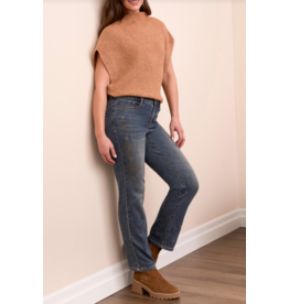 TRIBAL AUDREY STRAIGHT JEANS W. STUDS
