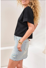TRIBAL COTTON CREW NECK T SHIRT
