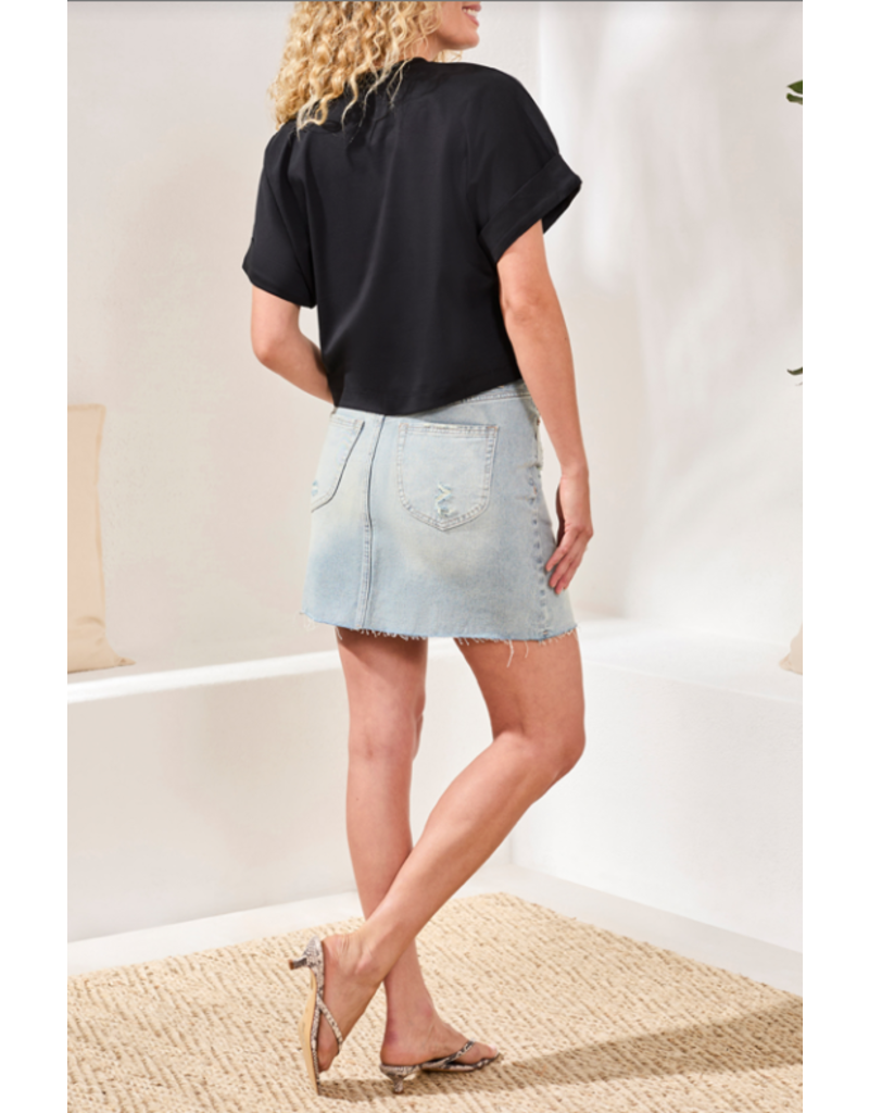TRIBAL COTTON CREW NECK T SHIRT