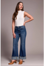 TRIBAL BROOKE PALAZZO JEANS W. CUFF