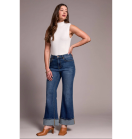 TRIBAL BROOKE PALAZZO JEANS W. CUFF
